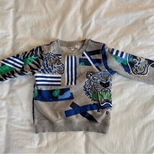 KENZO Kl15618 Grey Marl Donatello Sweatshirt